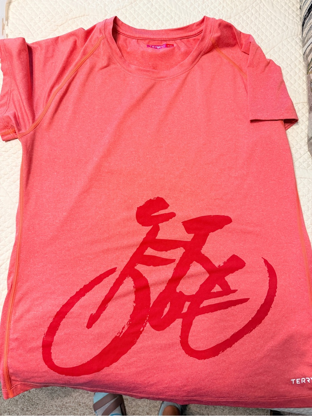 Terry Pink Graphic Women's Jersey Top